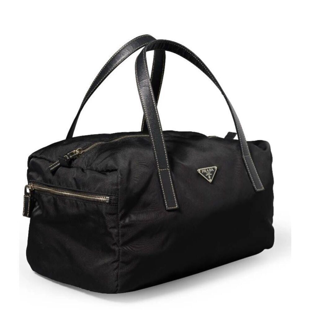 PRADA Mini Tessuto Boston Bag